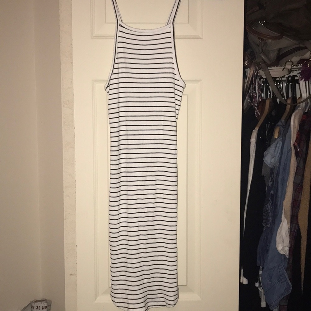 H&M form fitting striped dress